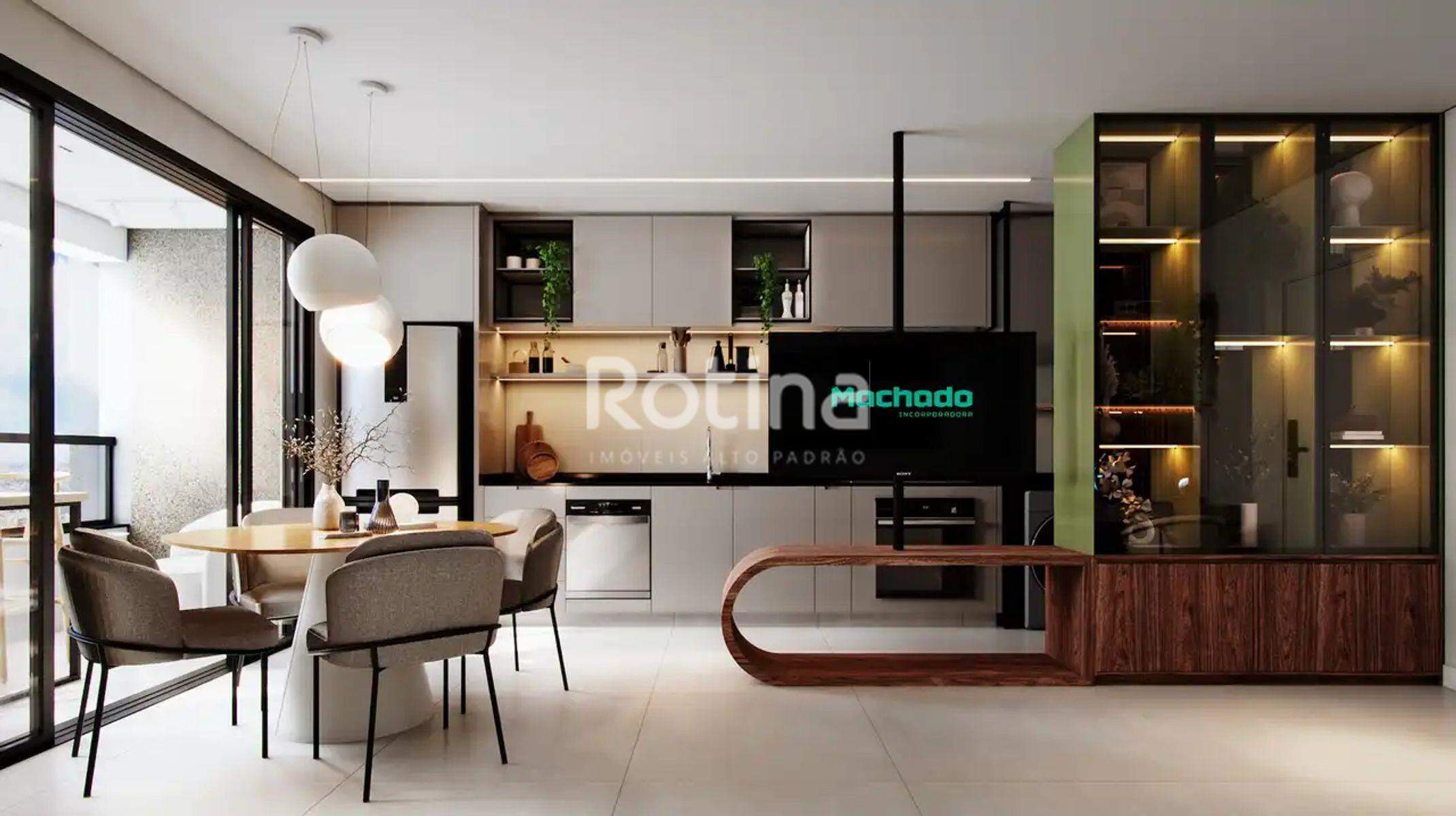 Apartamento à venda, 1 até 2 quartos em Uberlândia no bairro Santa Mônica no valor de R$ R$ 398.800,00 até R$ 476.625,00 - Rotina Imobiliária: Sala de estar