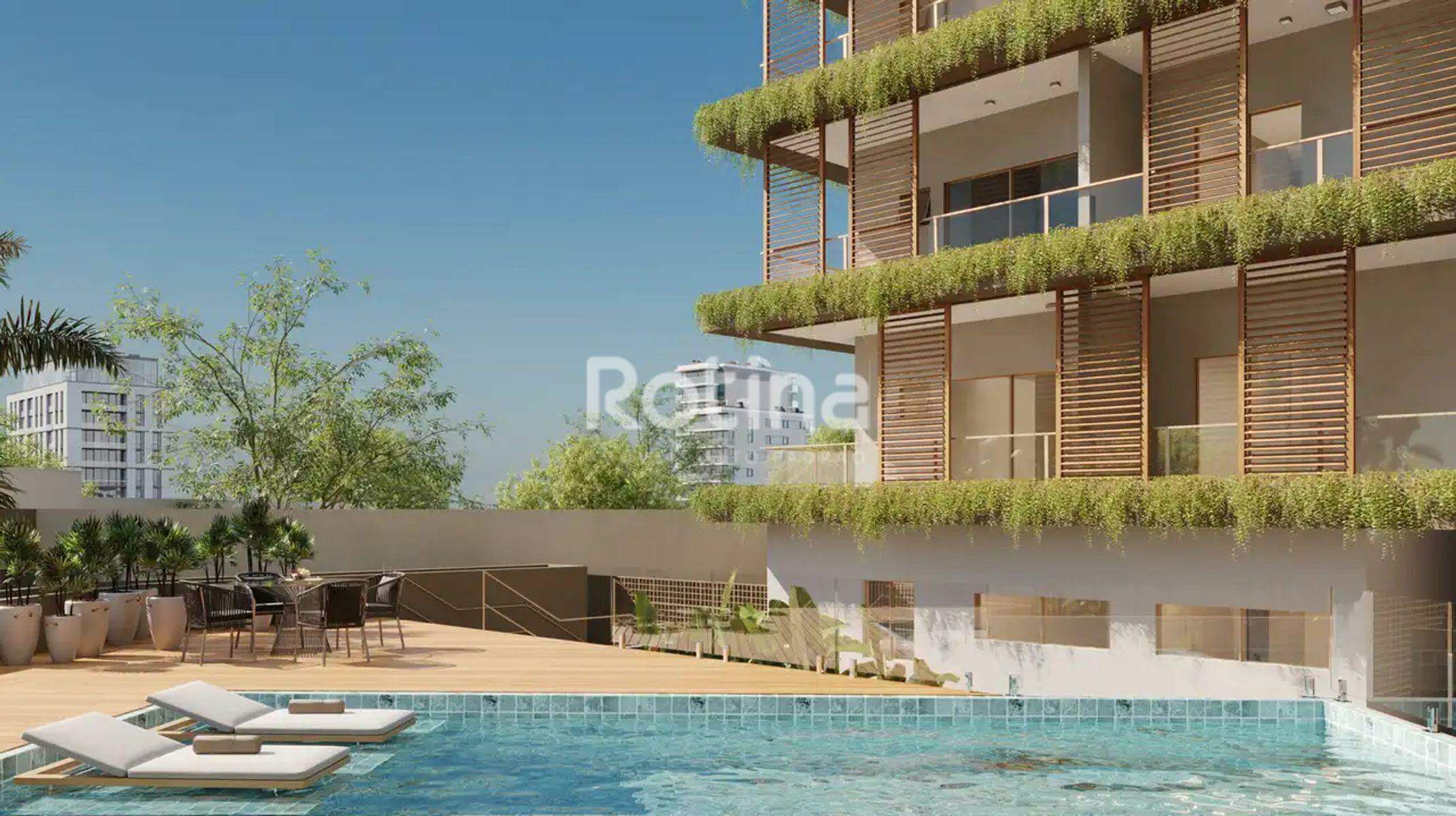 Apartamento à venda, 1 até 1 quartos em Uberlândia no bairro Tibery no valor de R$ R$ 309.672,00 até R$ 309.672,00 - Rotina Imobiliária: Piscina com deck