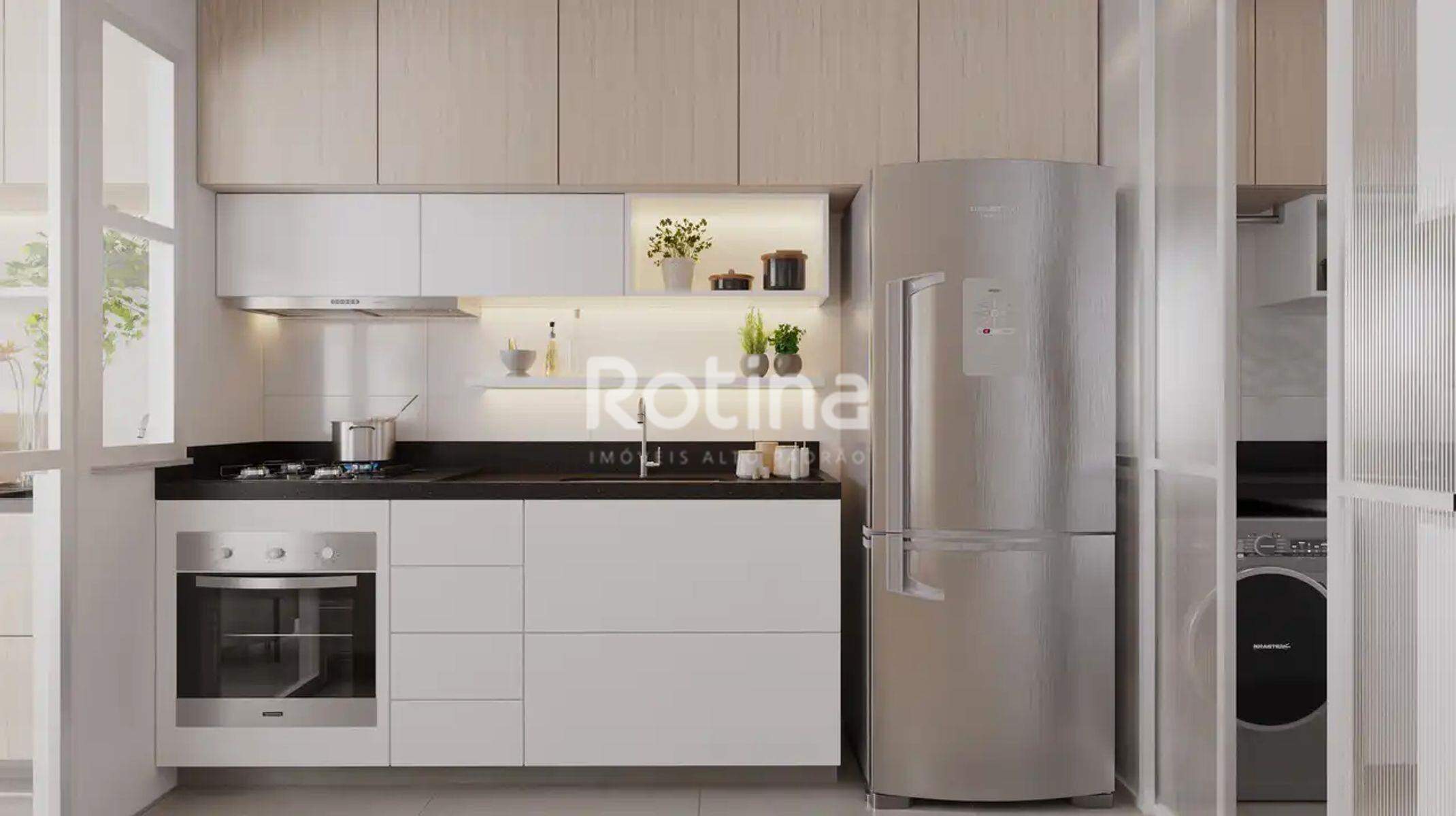 Apartamento à venda, 2 até 3 quartos em Uberlândia no bairro Tibery no valor de R$ R$ 512.768,00 até R$ 641.951,00 - Rotina Imobiliária: Cozinha