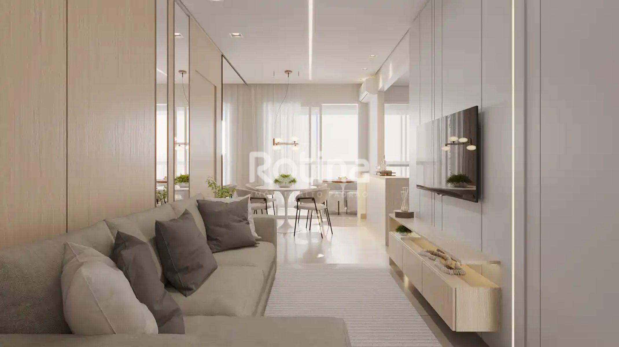 Apartamento à venda, 2 até 3 quartos em Uberlândia no bairro Tibery no valor de R$ R$ 512.768,00 até R$ 641.951,00 - Rotina Imobiliária: Sala de estar
