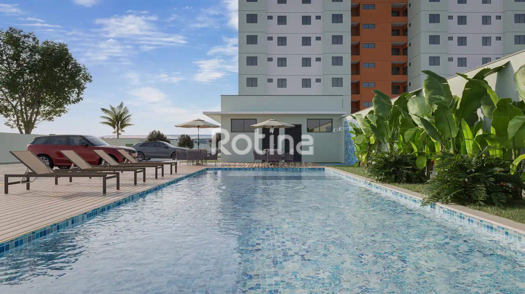 Apartamento à venda, 2 até 2 quartos em Uberlândia no bairro Grand Ville no valor de R$ R$ 292.400,00 até R$ 322.300,00 - Rotina Imobiliária: Piscina com deck