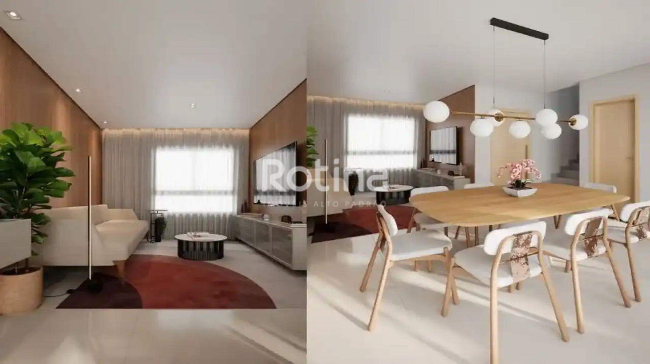Apartamento à venda, 3 até 3 quartos em Uberlândia no bairro Granja Marileusa no valor de R$ R$ 1.310.651,00 até R$ 1.310.651,00 - Rotina Imobiliária: Sala TV/Sala Jantar