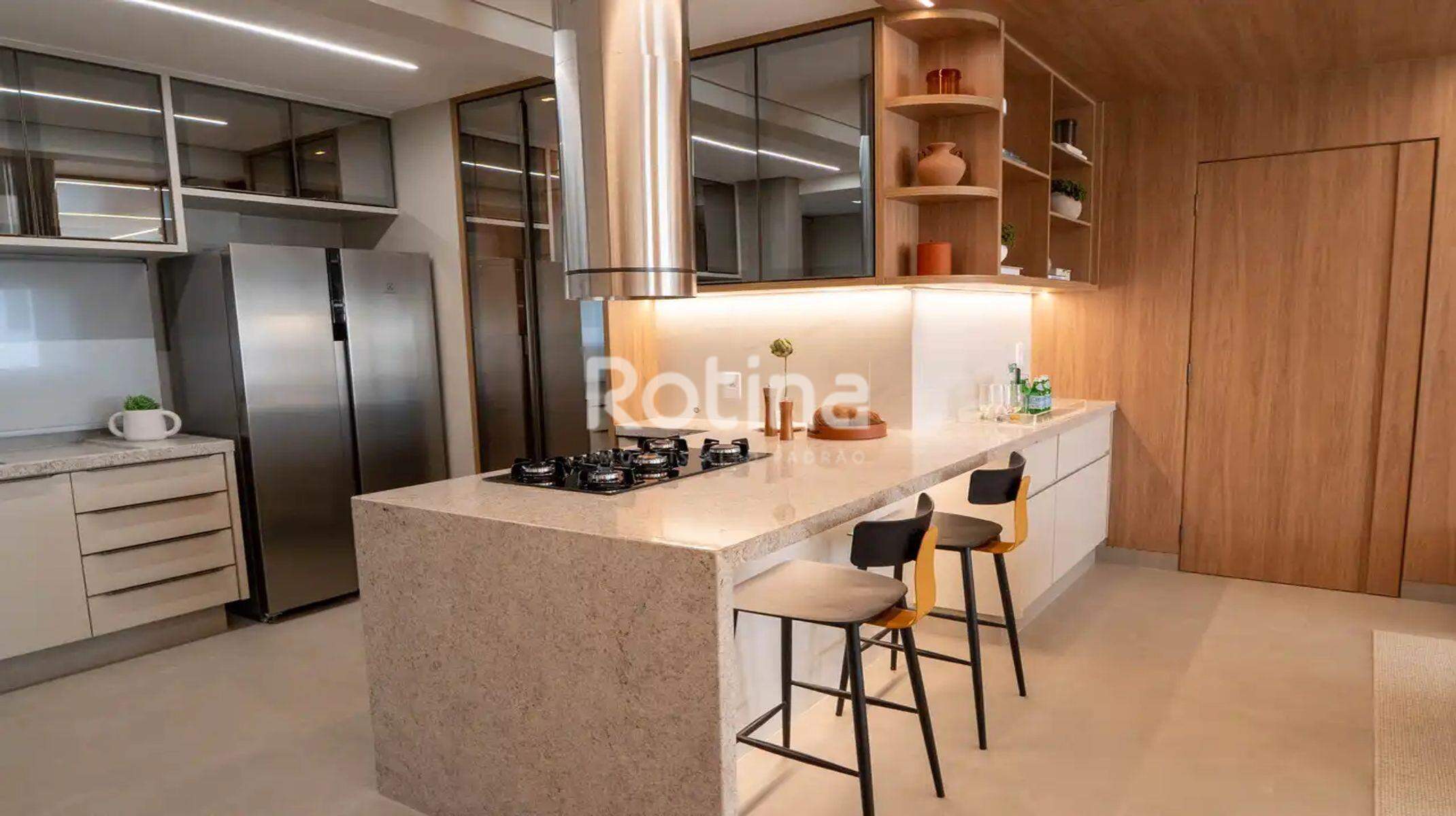 Apartamento à venda, 3 até 3 quartos em Uberlândia no bairro Cazeca no valor de R$ R$ 784.000,00 até R$ 784.000,00 - Rotina Imobiliária: Cozinha