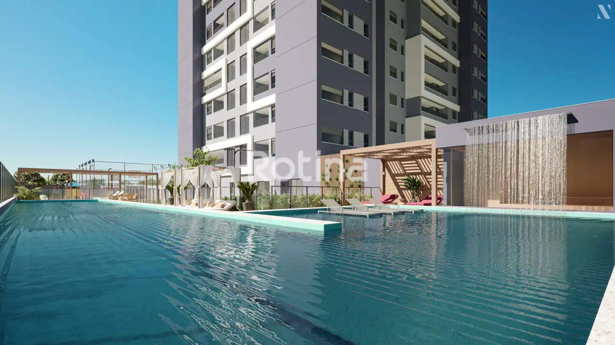 Apartamento à venda, 3 até 3 quartos em Uberlândia no bairro Jardim Sul no valor de R$ R$ 1.004.899,00 até R$ 1.004.899,00 - Rotina Imobiliária: Piscina de raia com deck molhado