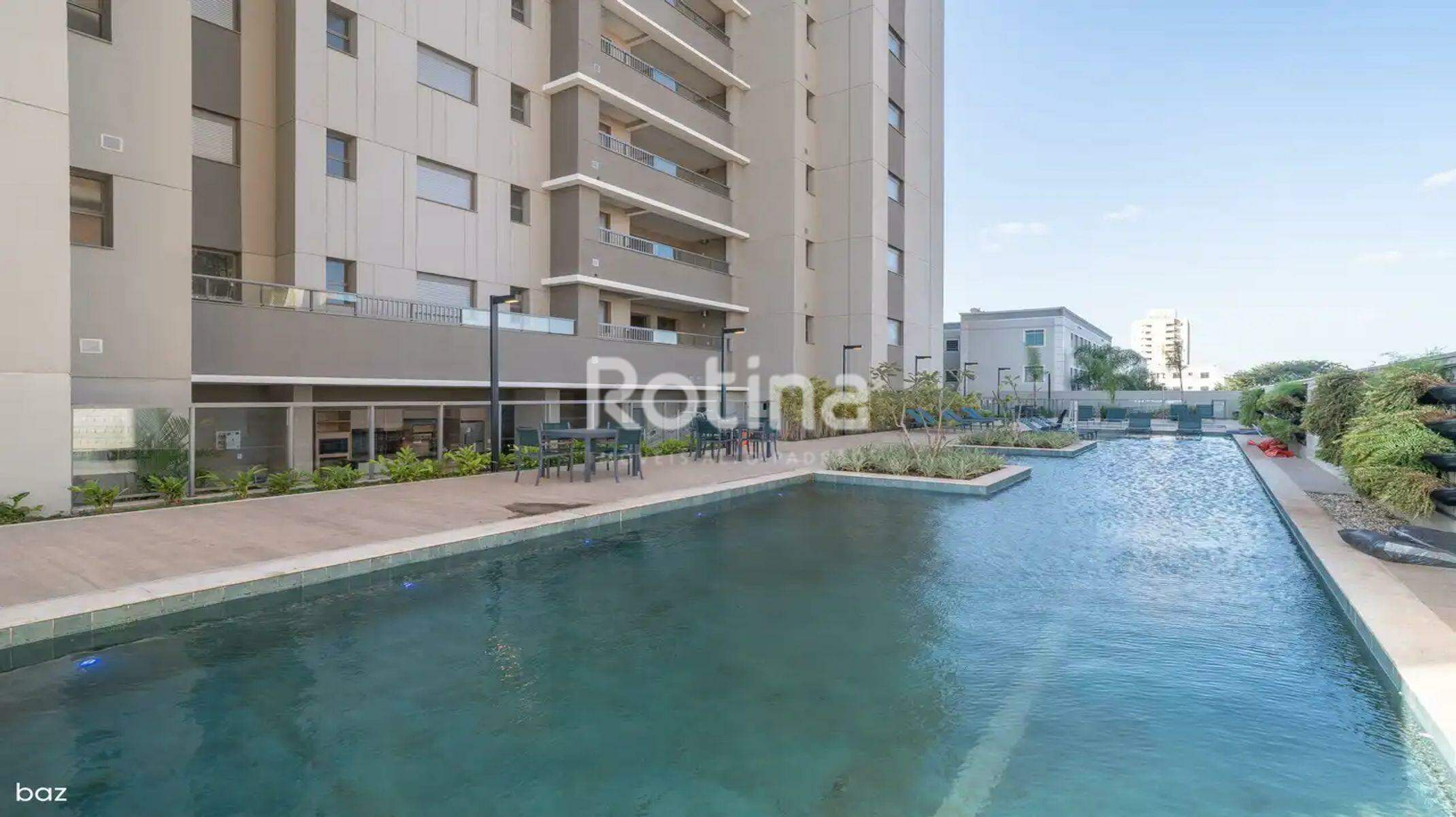 Apartamento à venda, 3 até 3 quartos em Uberlândia no bairro Gávea no valor de R$ R$ 886.994,00 até R$ 886.994,00 - Rotina Imobiliária: Piscina com raia e deck