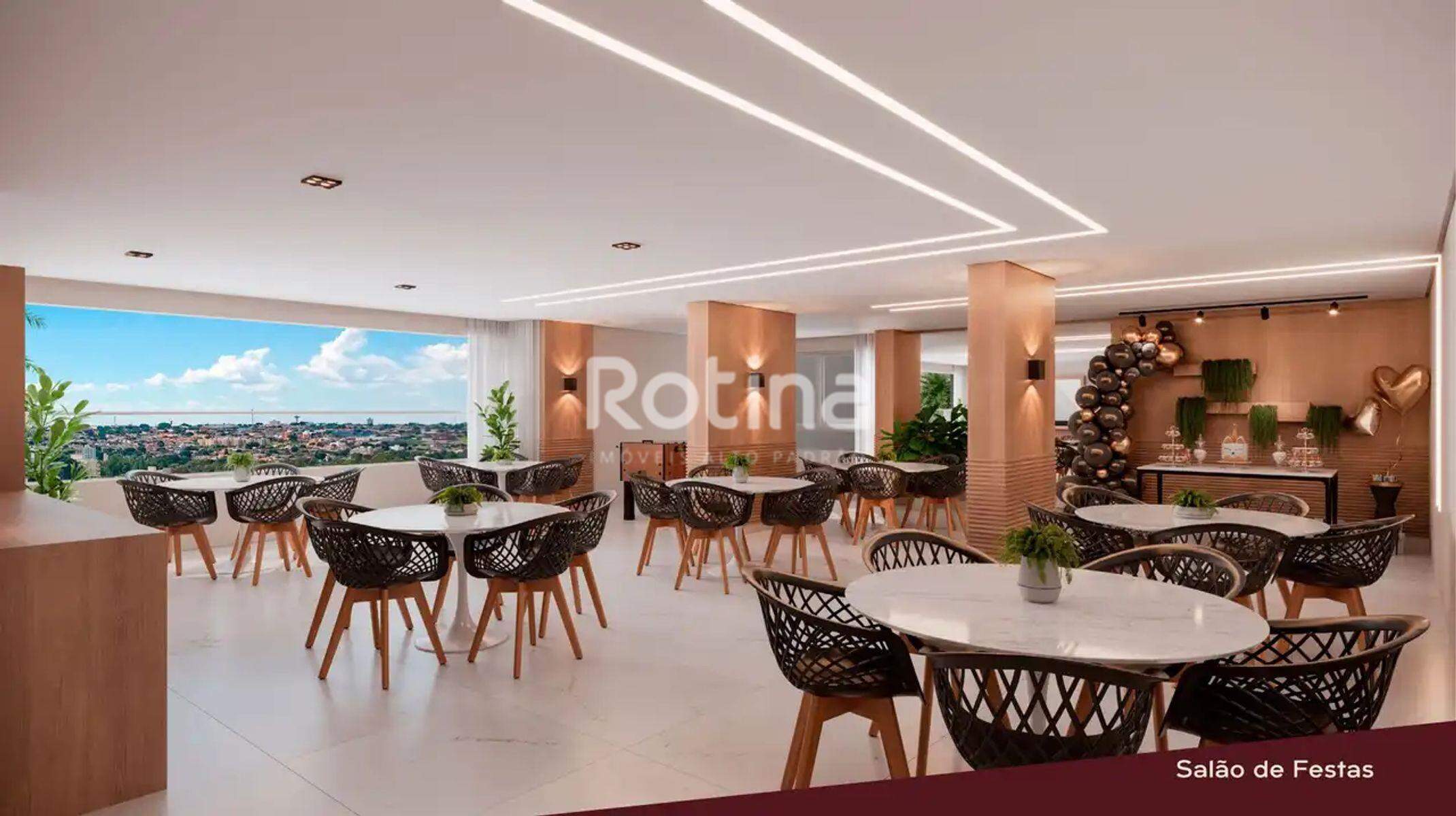 Apartamento à venda, 3 até 3 quartos em Uberlândia no bairro Santa Mônica no valor de R$ R$ 764.000,00 até R$ 764.000,00 - Rotina Imobiliária: Salão de festas