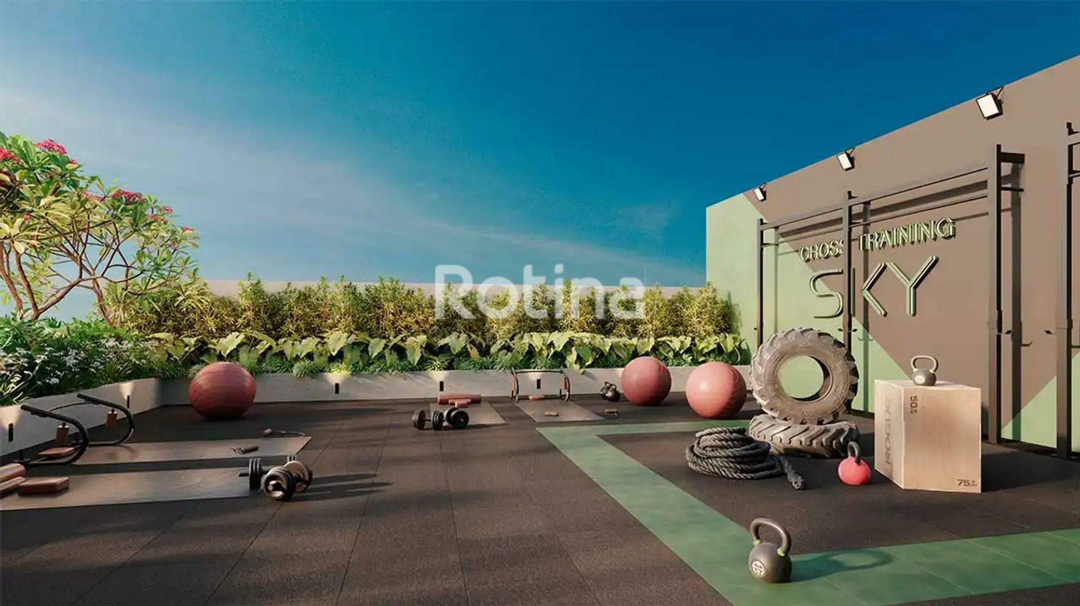 Apartamento à venda, 1 até 2 quartos em Uberlândia no bairro Centro no valor de R$ R$ 471.753,00 até R$ 576.170,00 - Rotina Imobiliária: Academia externa com crossfit