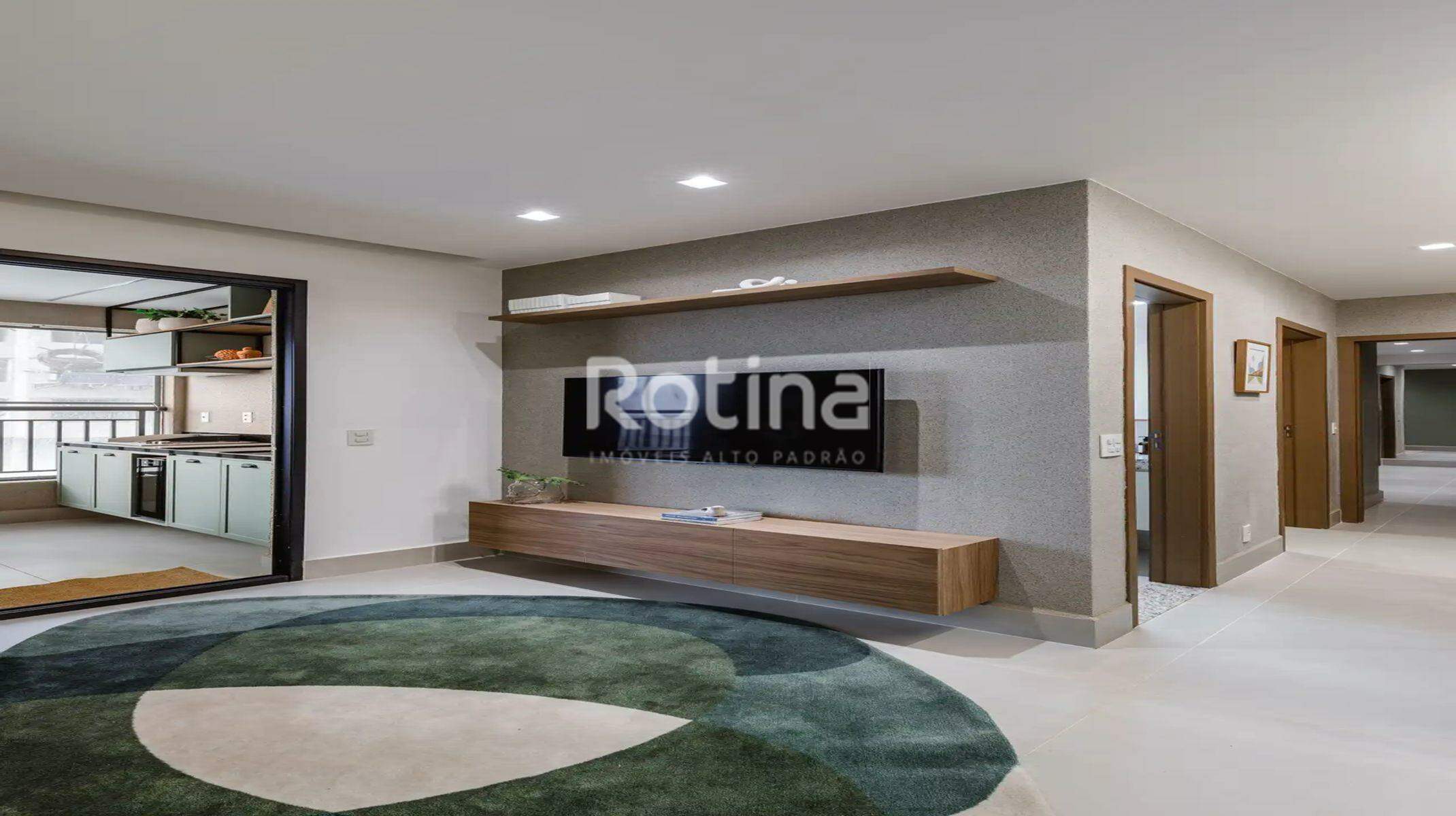 Apartamento à venda, 2 até 4 quartos em Uberlândia no bairro Jardim Sul no valor de R$ R$ 726.910,00 até R$ 1.615.365,00 - Rotina Imobiliária: Sala de estar e varanda gourmet