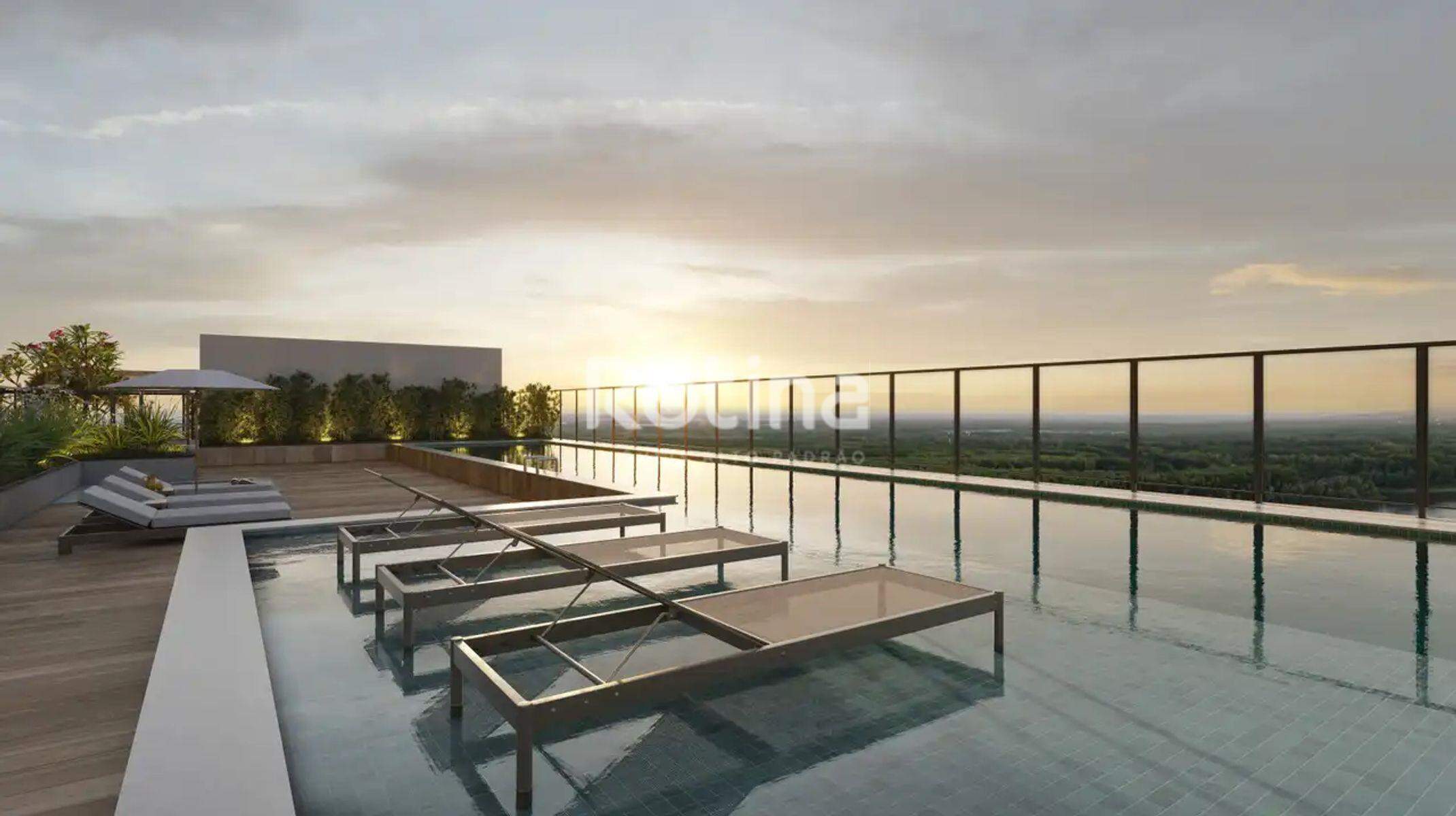 Apartamento à venda, 2 até 3 quartos em Uberlândia no bairro Jardim Sul no valor de R$ R$ 700.795,00 até R$ 1.002.056,00 - Rotina Imobiliária: Piscina de raia com deck molhado