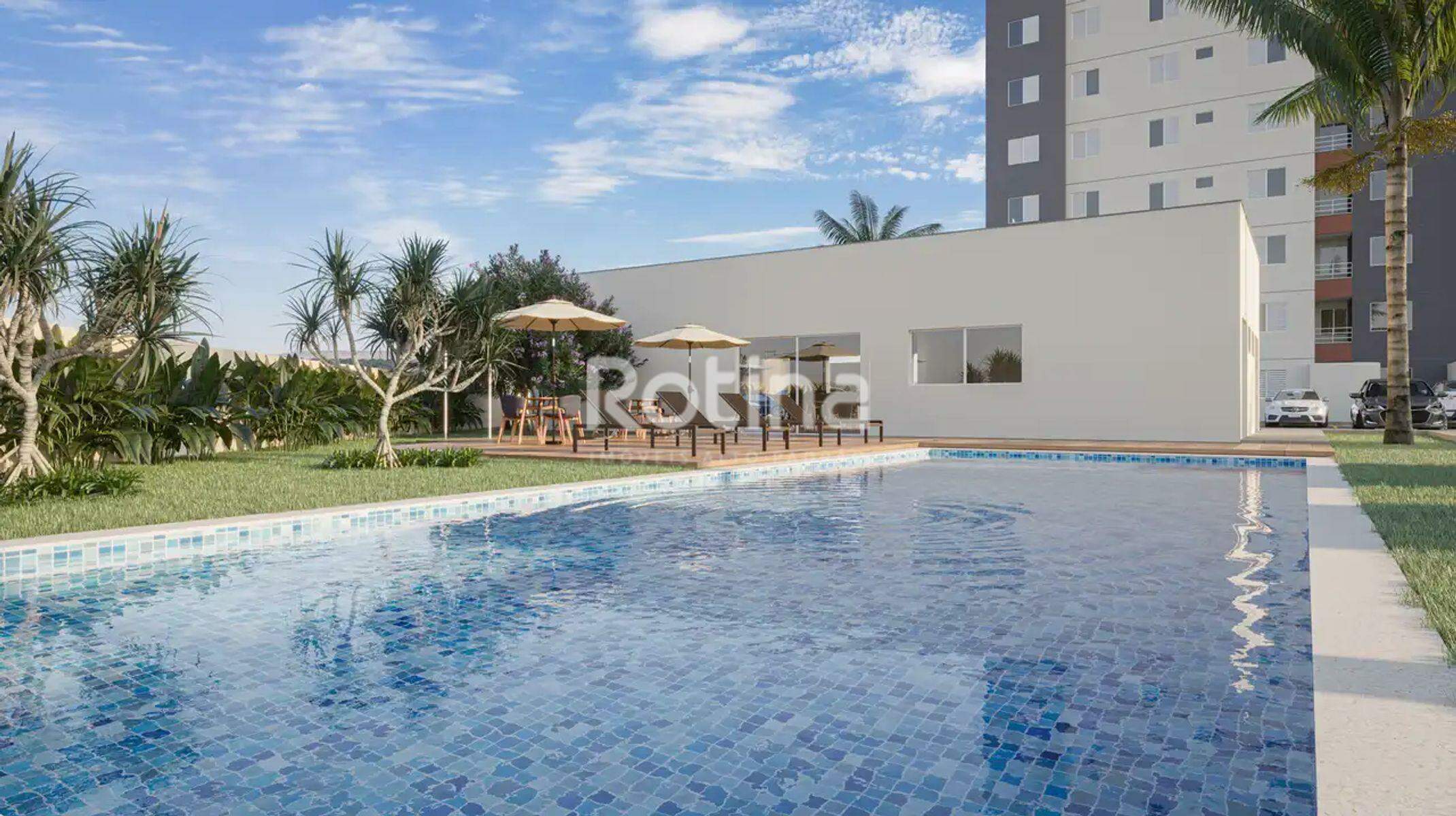 Apartamento à venda, 2 até 2 quartos em Uberlândia no bairro Shopping Park no valor de R$ R$ 214.160,00 até R$ 236.090,00 - Rotina Imobiliária: Piscina com deck
