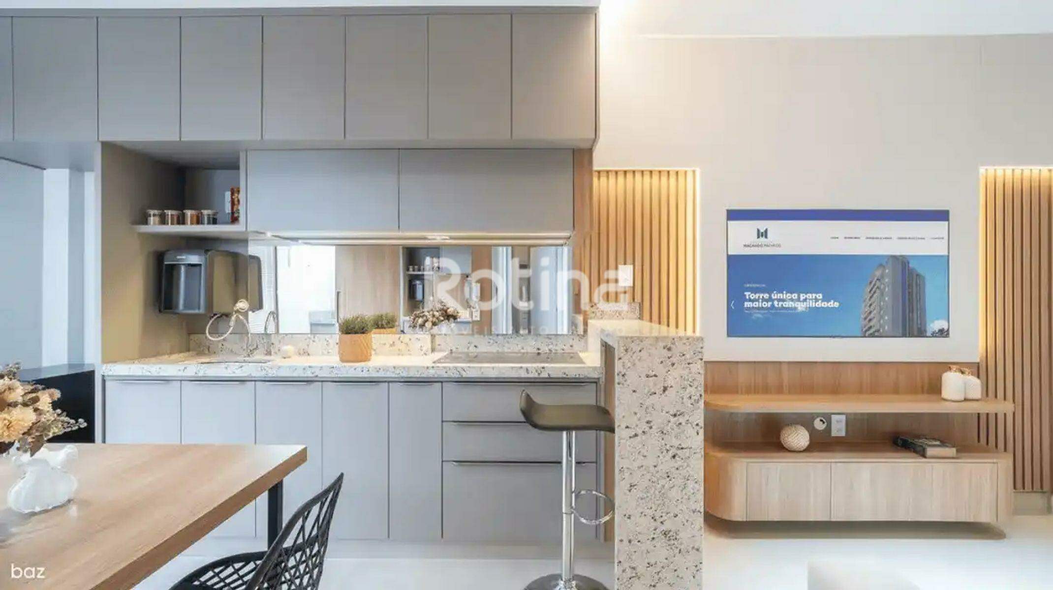 Apartamento à venda, 2 até 2 quartos em Uberlândia no bairro Segismundo Pereira no valor de R$ R$ 396.000,00 até R$ 396.000,00 - Rotina Imobiliária: Cozinha