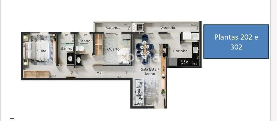 Apartamento à venda, 2 quartos em Uberlândia no bairro Santa Mônica no valor de R$ 480.000,00 - Rotina Imobiliária: 
