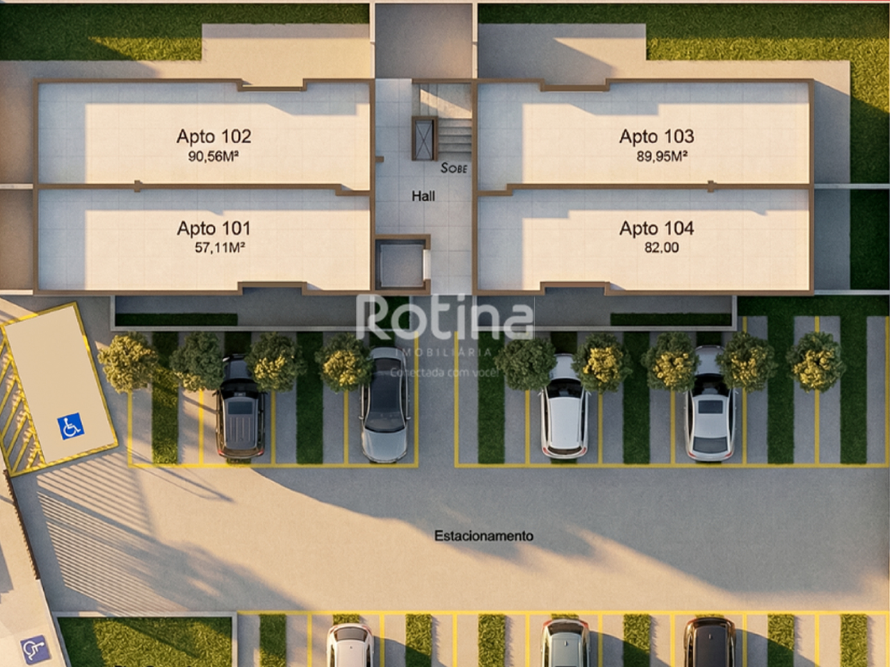 Apartamento à venda, 2 quartos em Uberlândia no bairro Taiaman no valor de R$ 233.000,00 - Rotina Imobiliária: 