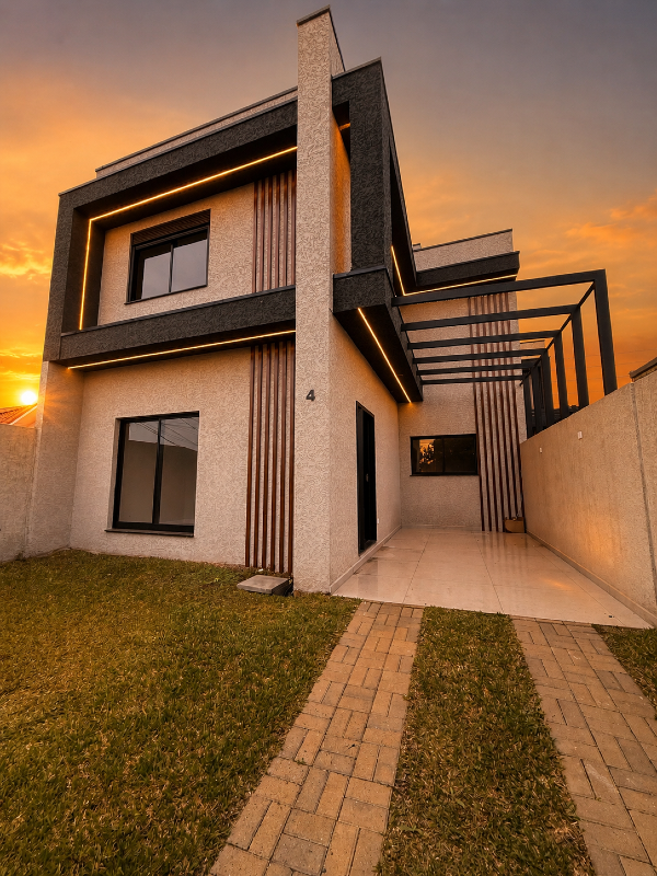 Sobrado Duplex, frente rua, com Face Norte, 3 Quartos, 2 Vagas à Venda, Residencial Irati House - Curitiba/PR