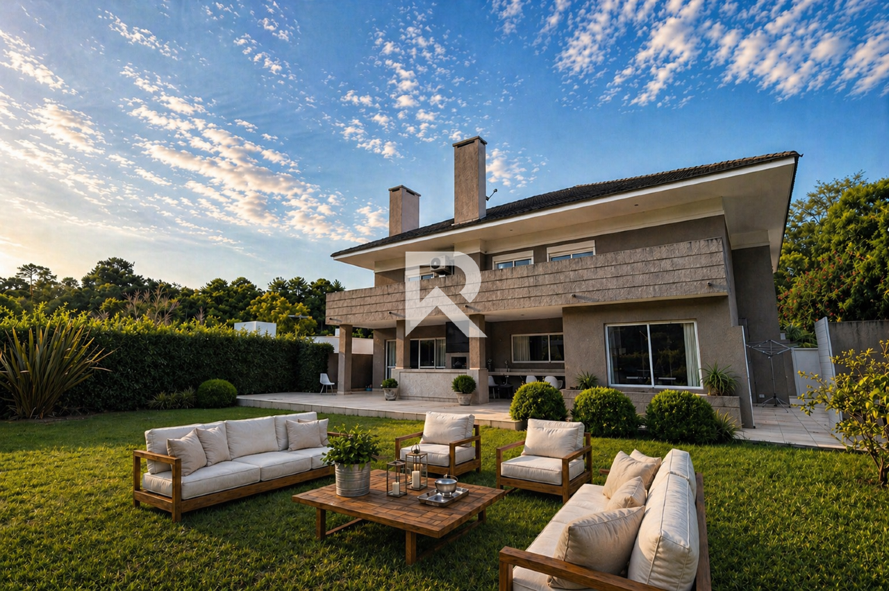 Casa Alto Padrão em Condomínio com Espaço Gourmet, 4 Suítes, Aluguel, 464 m² - Campo Comprido - Curitiba/PR