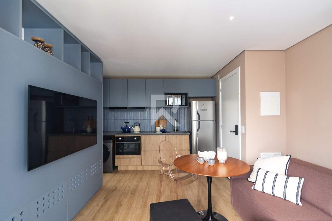 Studio mobiliado de 37m² completo para locação no All Batel - Batel - Curitiba/PR - miniatura 3