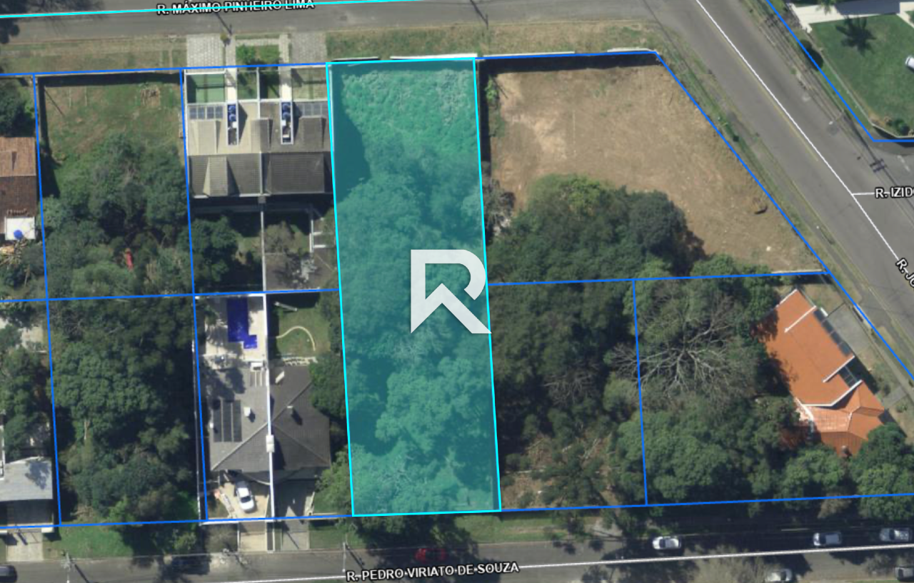 Terreno à Venda, 1.230 m², Frente para Duas Ruas – Vista Alegre – Curitiba/PR