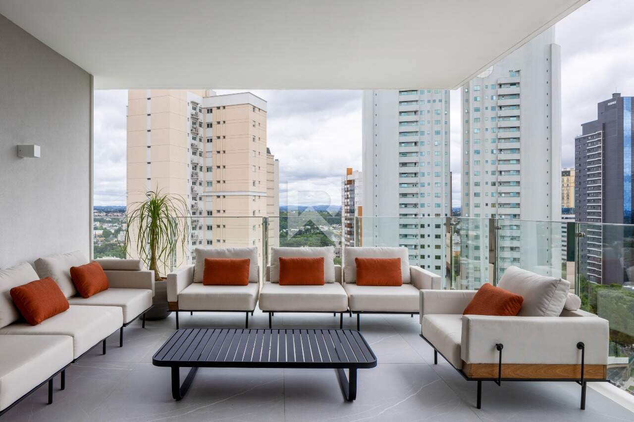Mansão Suspensa Decorada com 342m², 3 suítes e 4 vagas de garagem, no Ecoville, em Curitiba/Pr miniatura 4