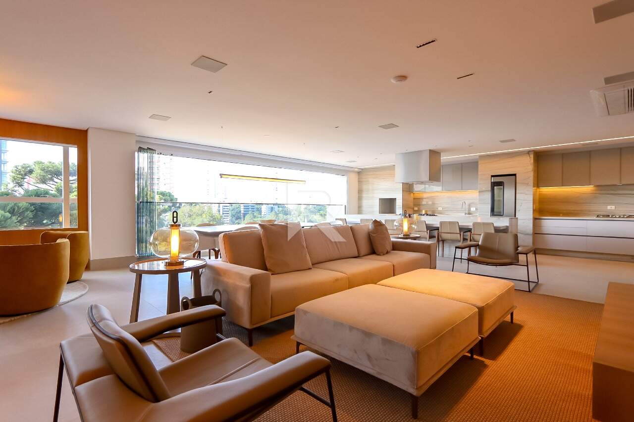 Apartamento de Luxo Mobiliado c/ ambientes integrados, 255m², 3 suítes e 4 vagas, no Ecoville