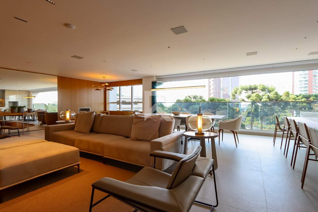 Apartamento de Luxo Mobiliado c/ ambientes integrados, 255m², 3 suítes e 4 vagas, no Ecoville miniatura 3