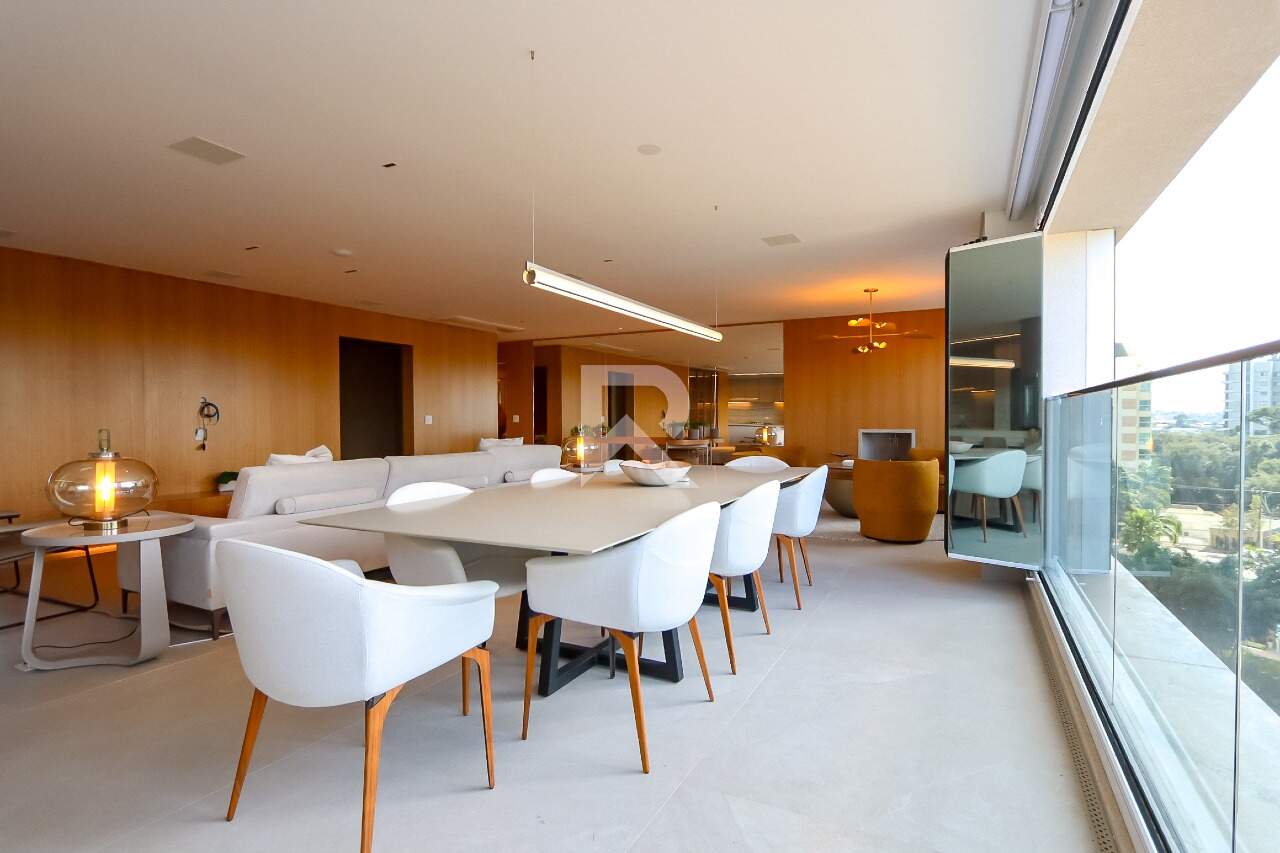 Apartamento de Luxo Mobiliado c/ ambientes integrados, 255m², 3 suítes e 4 vagas, no Ecoville miniatura 16