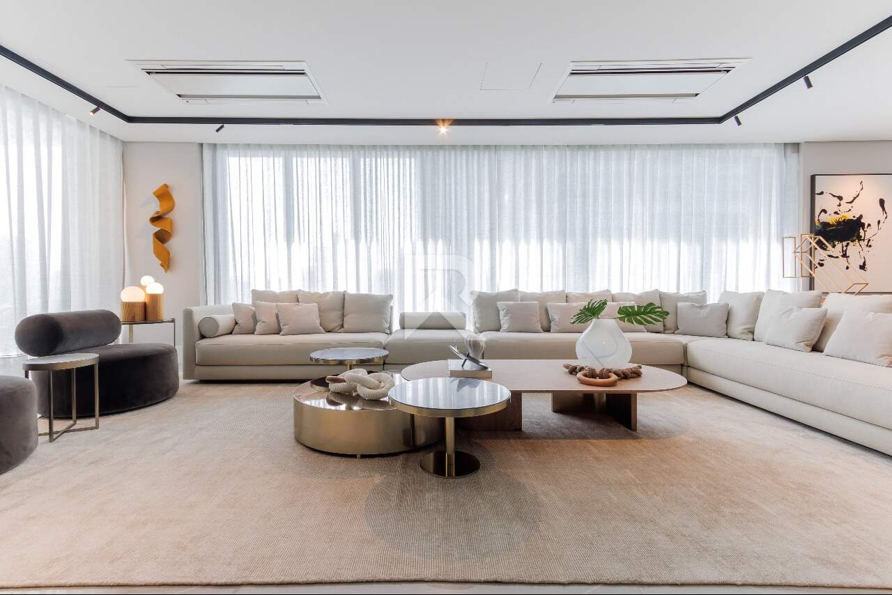 Mansão Suspensa no Contrapiso com 341m², 3 suítes e 4 vagas de garagem, no Ecoville, em Curitiba/Pr miniatura 5