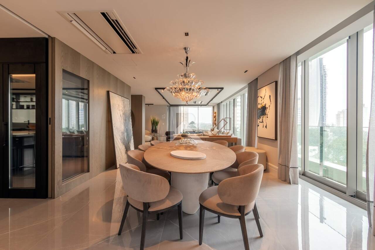 Mansão Suspensa no Contrapiso com 341m², 3 suítes e 4 vagas de garagem, no Ecoville, em Curitiba/Pr miniatura 17