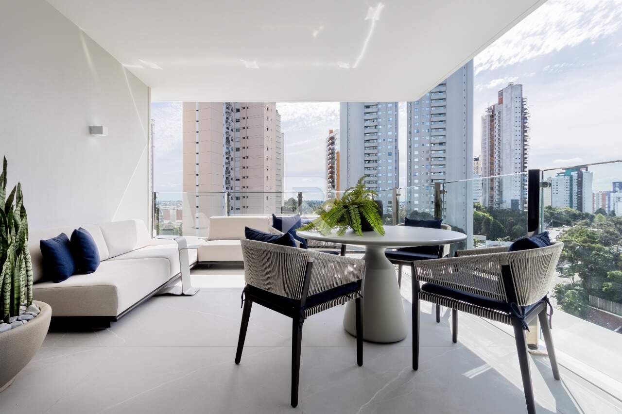 Mansão Suspensa no Contrapiso com 341m², 3 suítes e 4 vagas de garagem, no Ecoville, em Curitiba/Pr miniatura 9