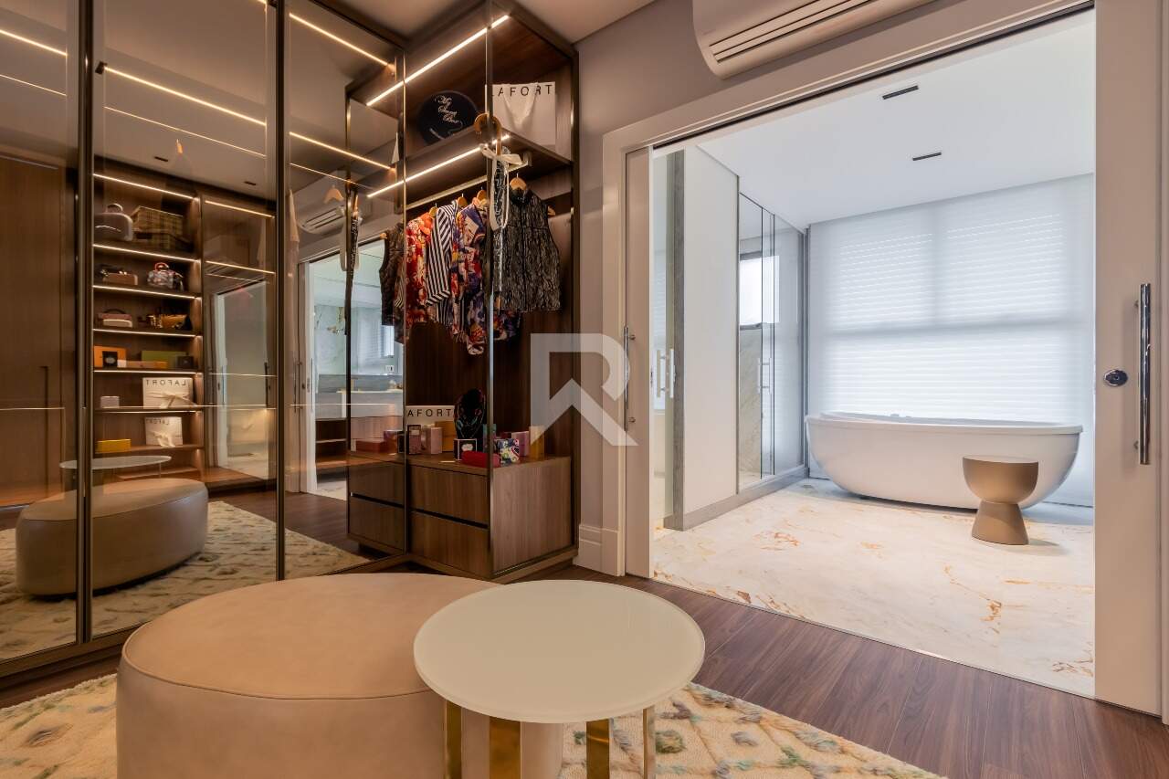 Mansão Suspensa no Contrapiso com 341m², 3 suítes e 4 vagas de garagem, no Ecoville, em Curitiba/Pr miniatura 44