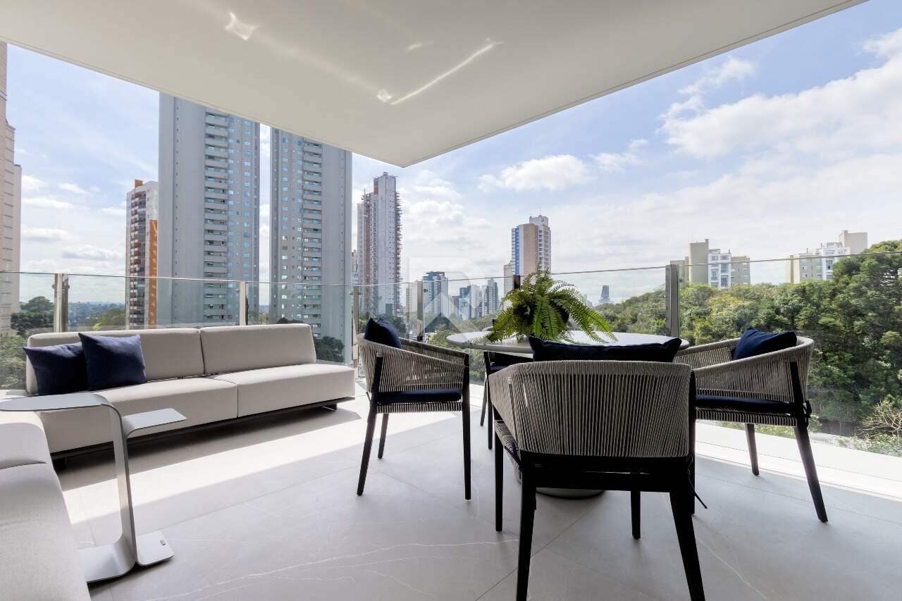 Mansão Suspensa no Contrapiso com 341m², 3 suítes e 4 vagas de garagem, no Ecoville, em Curitiba/Pr miniatura 8