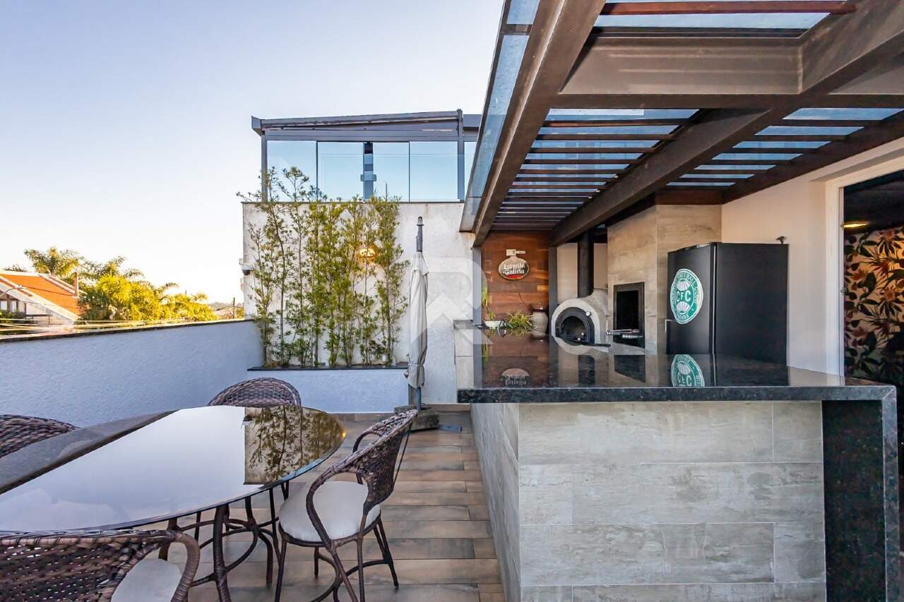 Sobrado de Rua Moderno com Quintal Terraço, Jacuzzi e 3 suítes à venda, 247 m² - Santo Inácio - Curitiba/PR miniatura 12