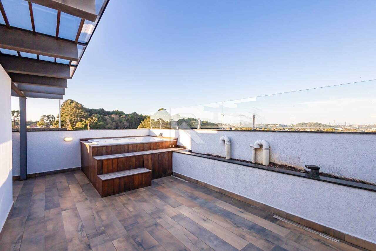 Sobrado de Rua Moderno com Quintal Terraço, Jacuzzi e 3 suítes à venda, 247 m² - Santo Inácio - Curitiba/PR miniatura 10
