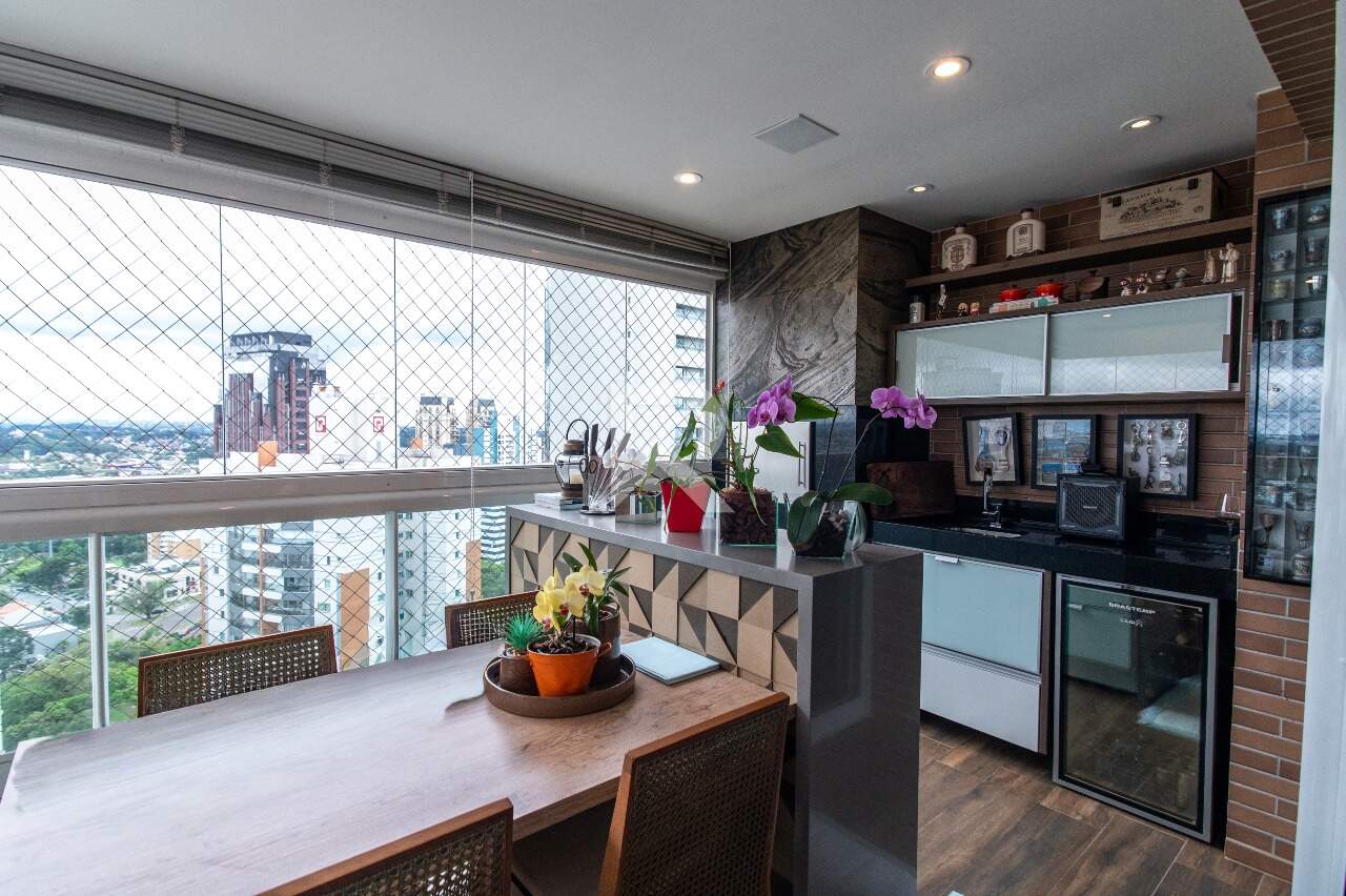 Apartamento com Vista Livre e Sacada Gourmet à venda, 163 m² – Ecoville – Curitiba/PR miniatura 5