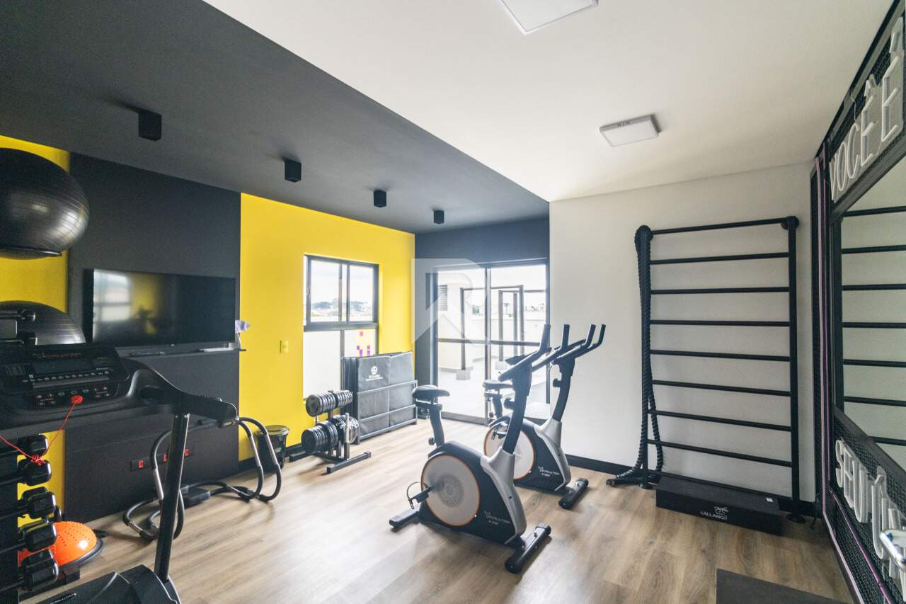 Studio de Luxo Mobiliado e Decorado com 28m² e 1 vaga, em Condomínio Clube no Ecoville, em Curitiba. miniatura 28