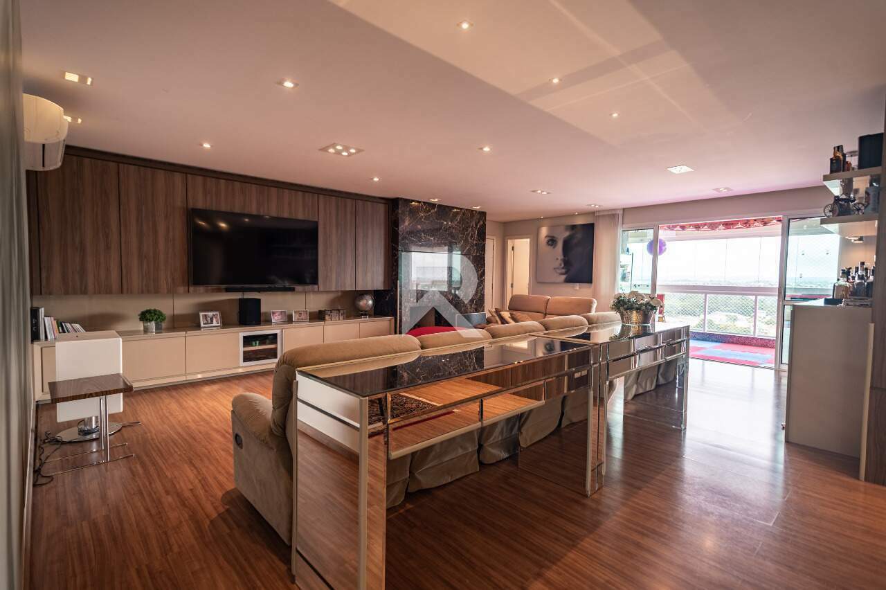 Apartamento Mobiliado em Cond. Clube com Vista Livre, Andar Alto, Face Norte e 3 Suítes para Aluguel, 228 m² – Ecoville