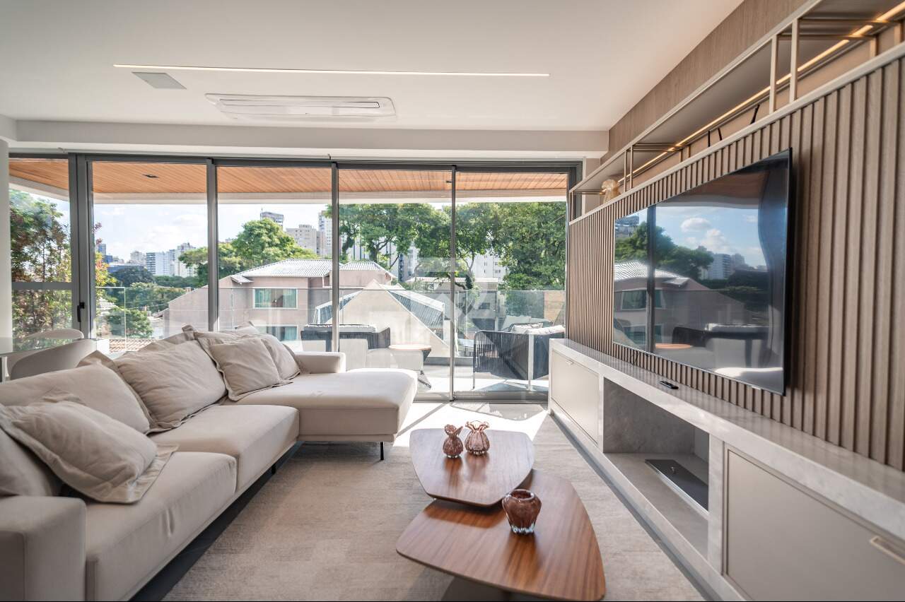 Apartamento Novo, Mobiliado com 3 suítes e 3 vagas para alugar - 153m2 - Água Verde, Curitiba miniatura 10
