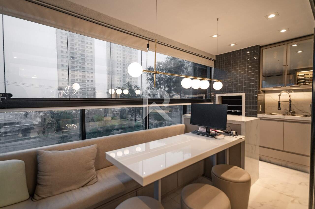 Apartamento Porteira Fechada com Sacada Gourmet, 3 quartos 2 Vagas - Ecoville Curitiba/PR miniatura 4
