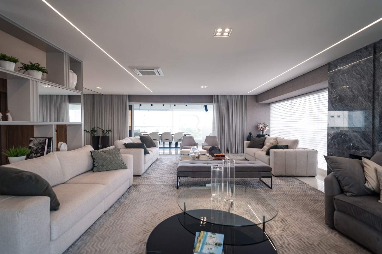 Apartamento com Vista Livre, 4 suítes 5 Vagas para locação, 373 m² - Ecoville - Curitiba/PR miniatura 4