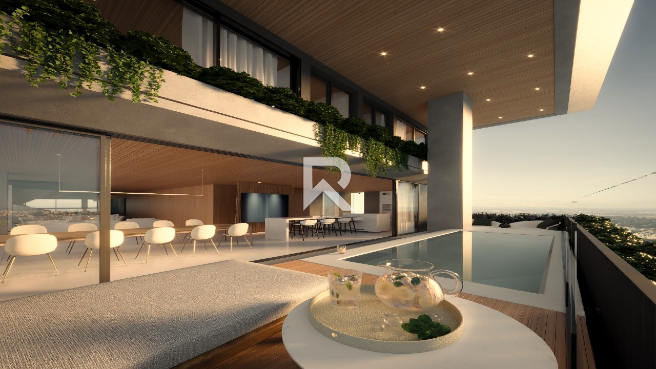Cobertura Penthouse de Luxo com 4 suítes, 6 vagas, 718m2 à Venda - Ecoville, Curitiba
