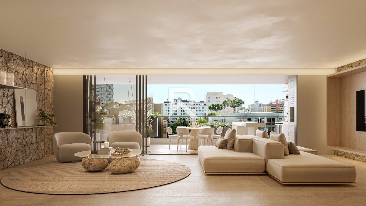 Apartamento Garden em Cond. de Alto Padrão com 5 Suítes 5 Vagas, Piscina e Jardim à venda, 849 m² – Batel, Curitiba miniatura 2