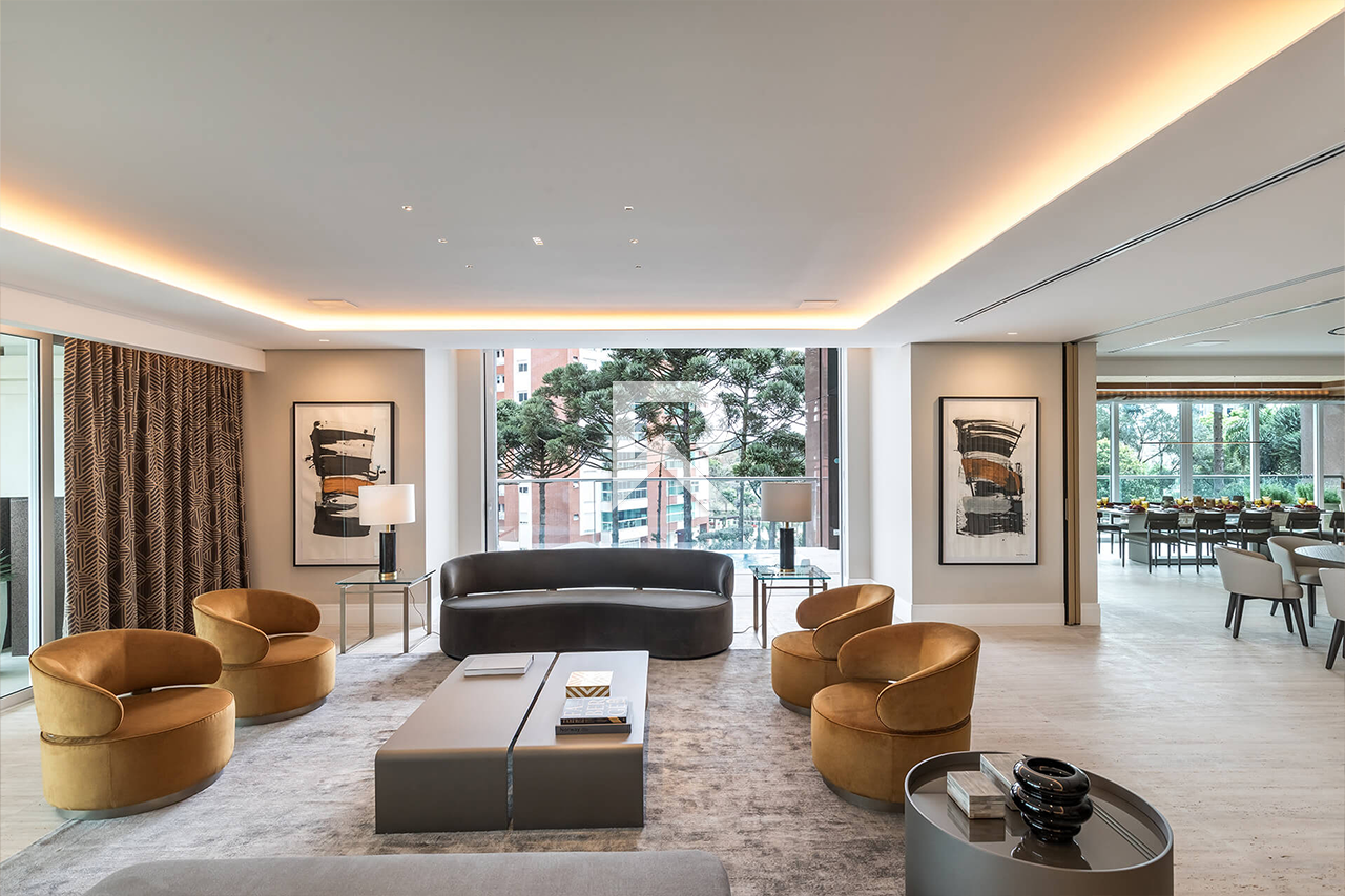 Mansão Suspensa com Heliponto e Piscina Particular com 874m² no Palazzo Lumini, em Curitiba miniatura 9