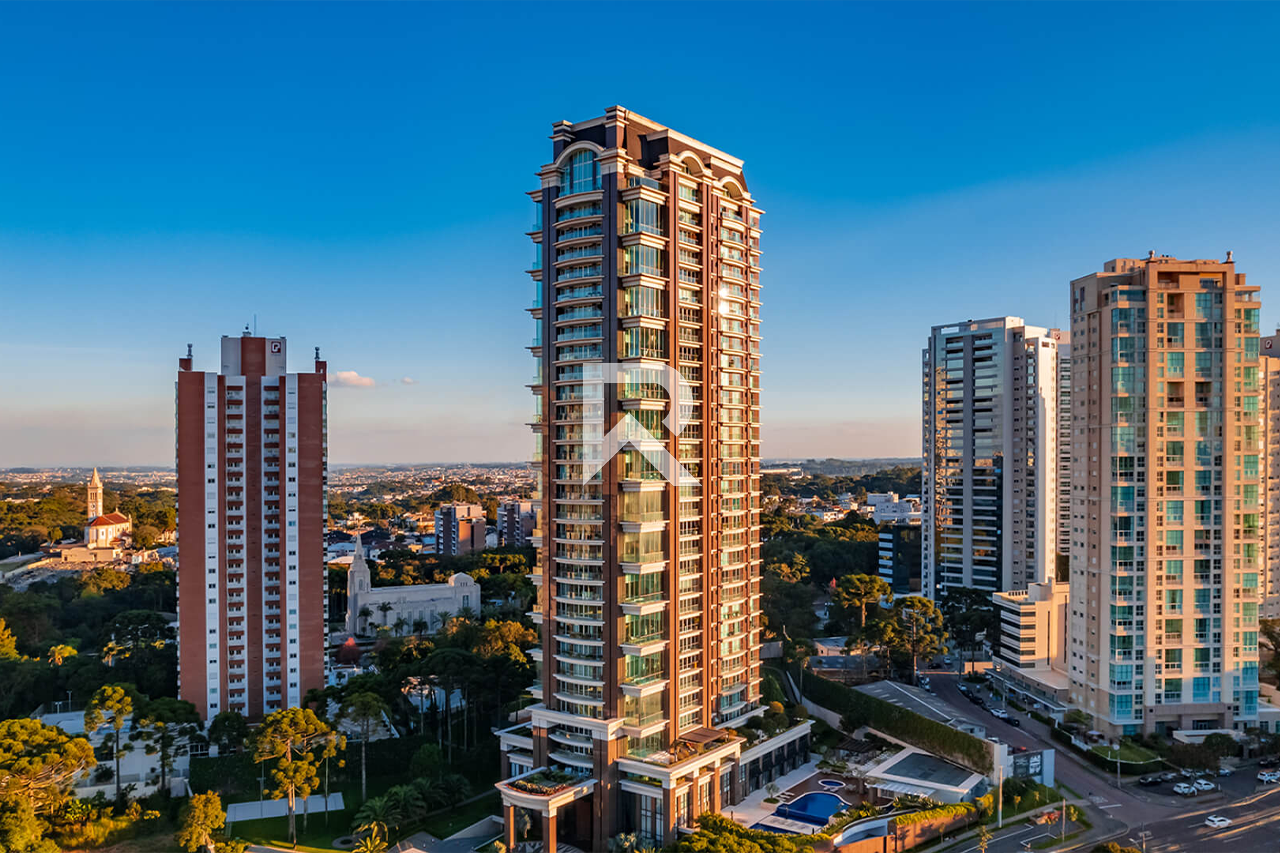 Mansão Suspensa com Heliponto e Piscina Particular com 874m² no Palazzo Lumini, em Curitiba