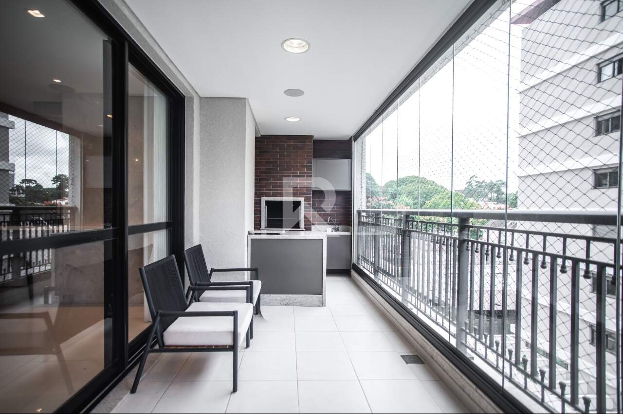 Apartamento Mobiliado com Varanda Gourmet, 3 suítes para locação, 170 m² - Alto da Glória - Curitiba/PR miniatura 8