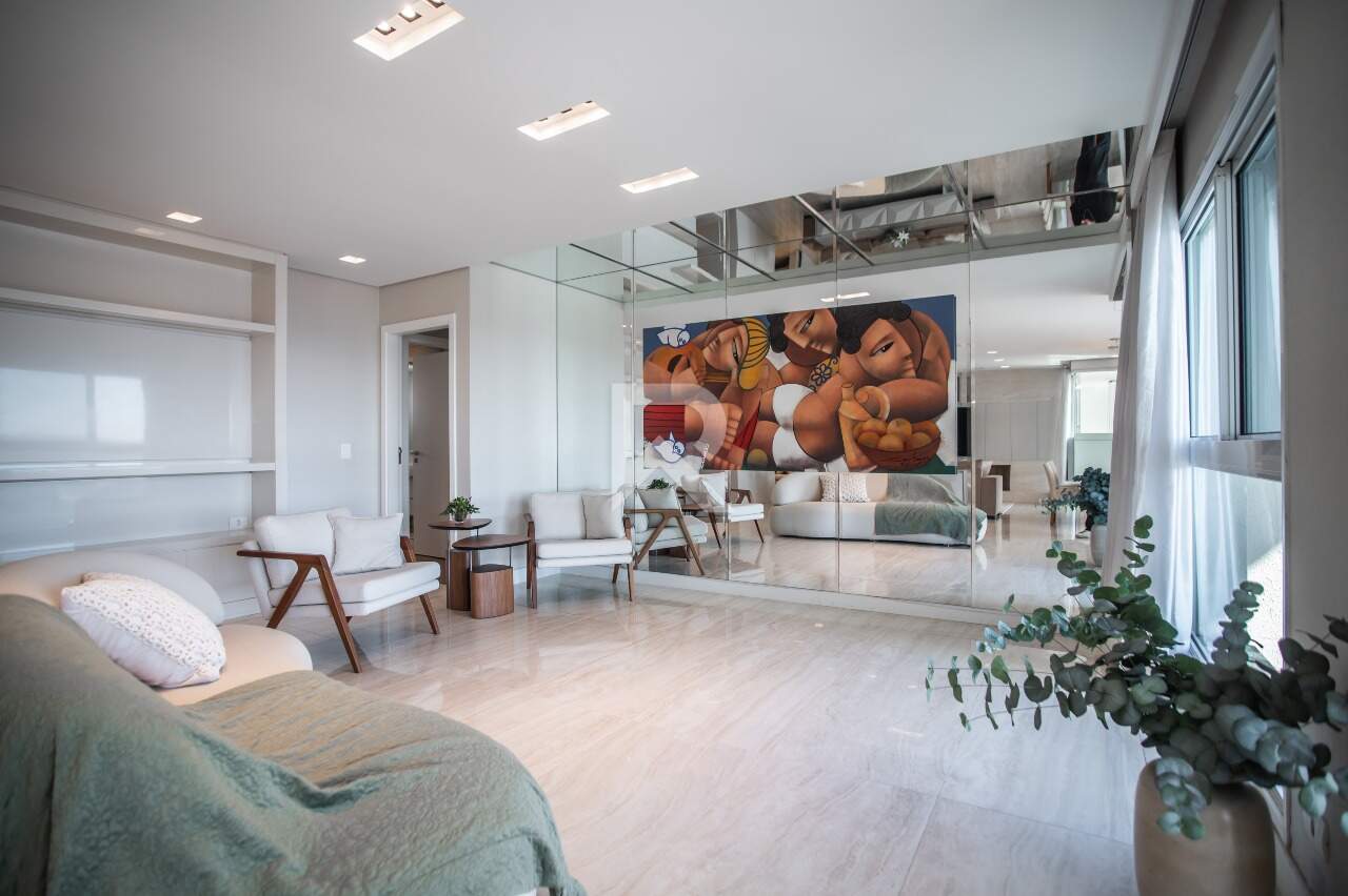 Apartamento Mobiliado em Cond Clube com Vista Livre, Andar Alto, Face Norte e 3 suítes, 3 vagas à venda, 266 m² - Ecoville - Curitiba/PR miniatura 9
