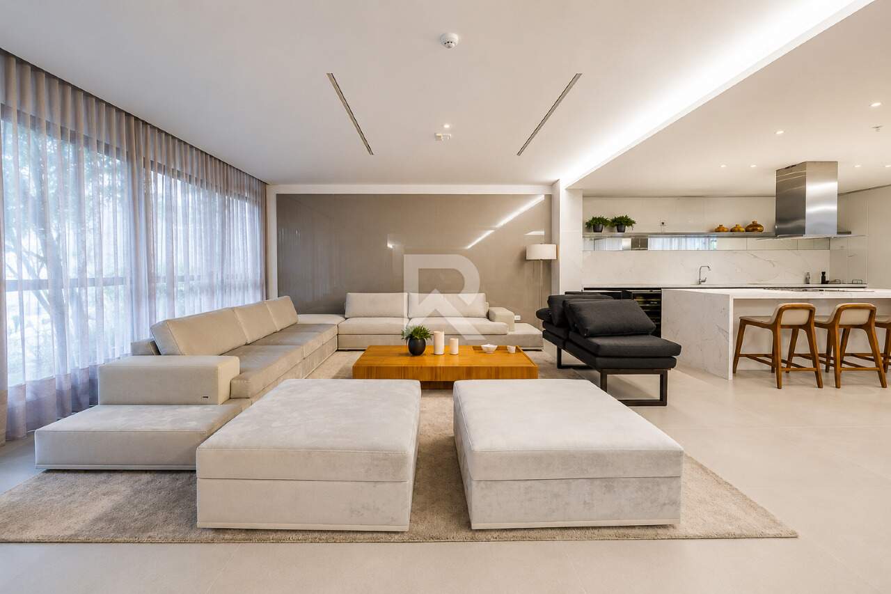 Apartamento Mobiliado em Cond. de Alto Padrão com 230m² e 3 suítes para Locação - Cabral - Curitiba miniatura 2
