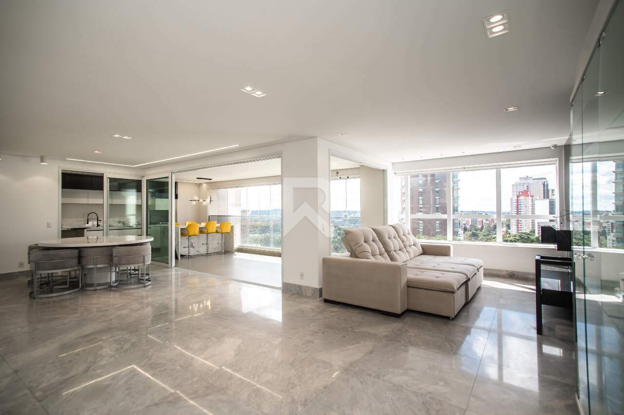 Apartamento Mobiliado de Alto Padrão em Cond. Clube com 4 suítes e 255m² p/ Locação - Ecoville - Curitiba