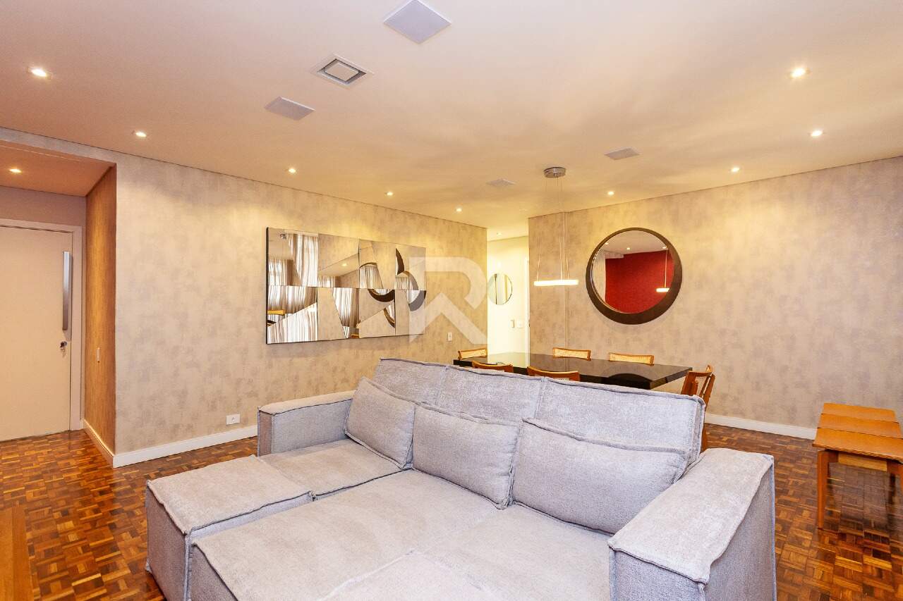 Apartamento Mobiliado, 3 quartos 1 Vaga para locação, 101 m² - Batel- Curitiba/PR miniatura 2