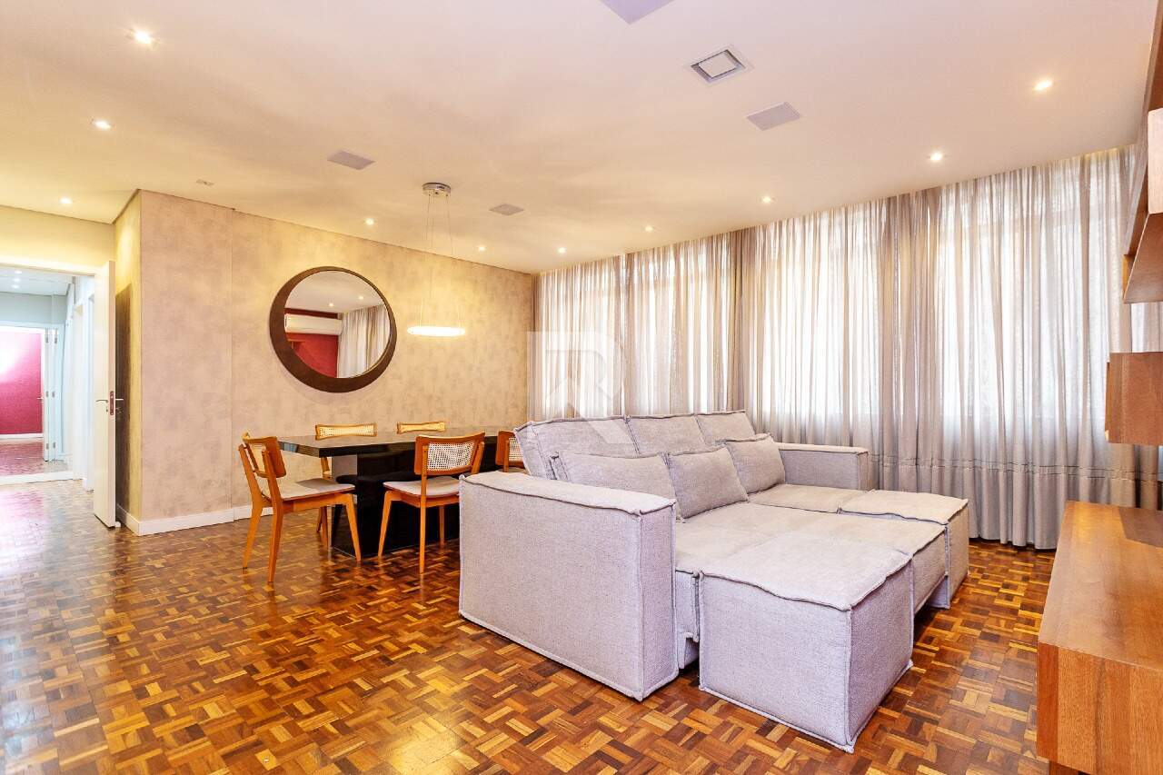 Apartamento Mobiliado, 3 quartos 1 Vaga para locação, 101 m² - Batel- Curitiba/PR