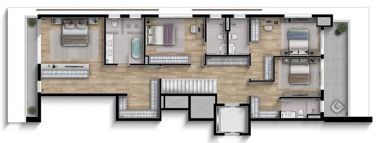 Cobertura com Sacadas Amplas, 3 Suítes e 4 Vagas à venda, 246,20 m² - Curitiba/PR miniatura 3