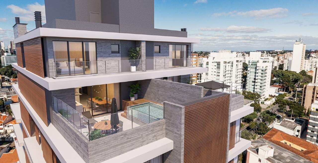 Cobertura com Sacadas Amplas, 3 Suítes e 4 Vagas à venda, 246,20 m² - Curitiba/PR